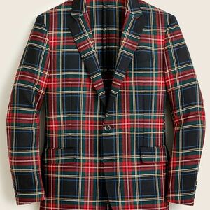 J Crew Ludlow Slim-fit Unstructured Tartan Blazer Sz 40R Slim